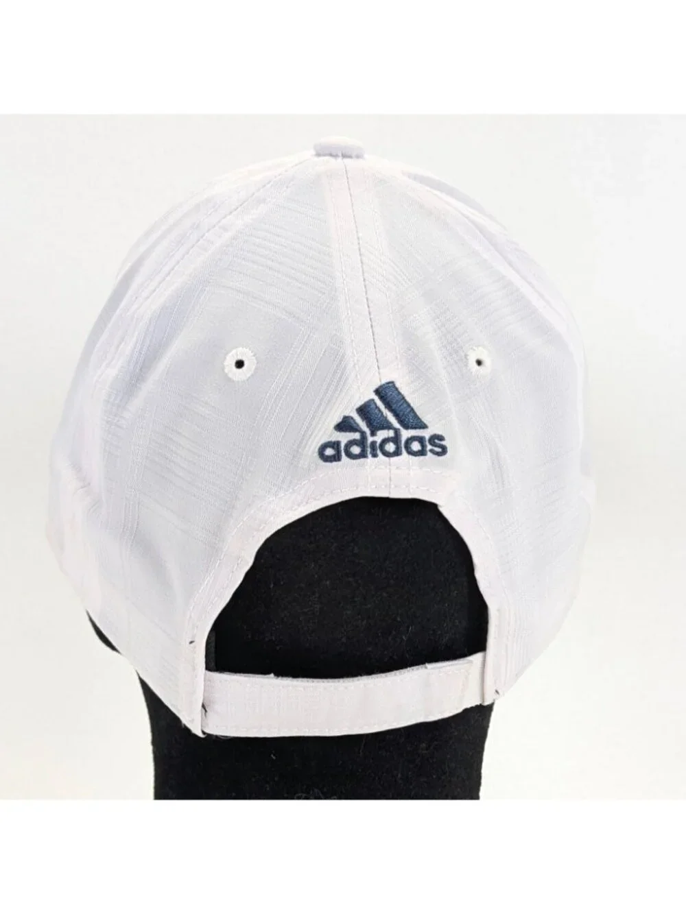 Adidas Golf Hat White Adjustable Embroidered Logo Lightweight Baseball Cap
